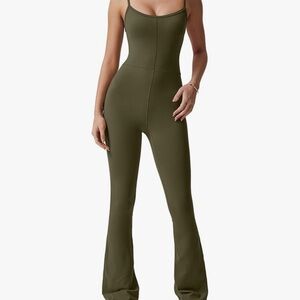 Olive Green Women's Jumpsuit